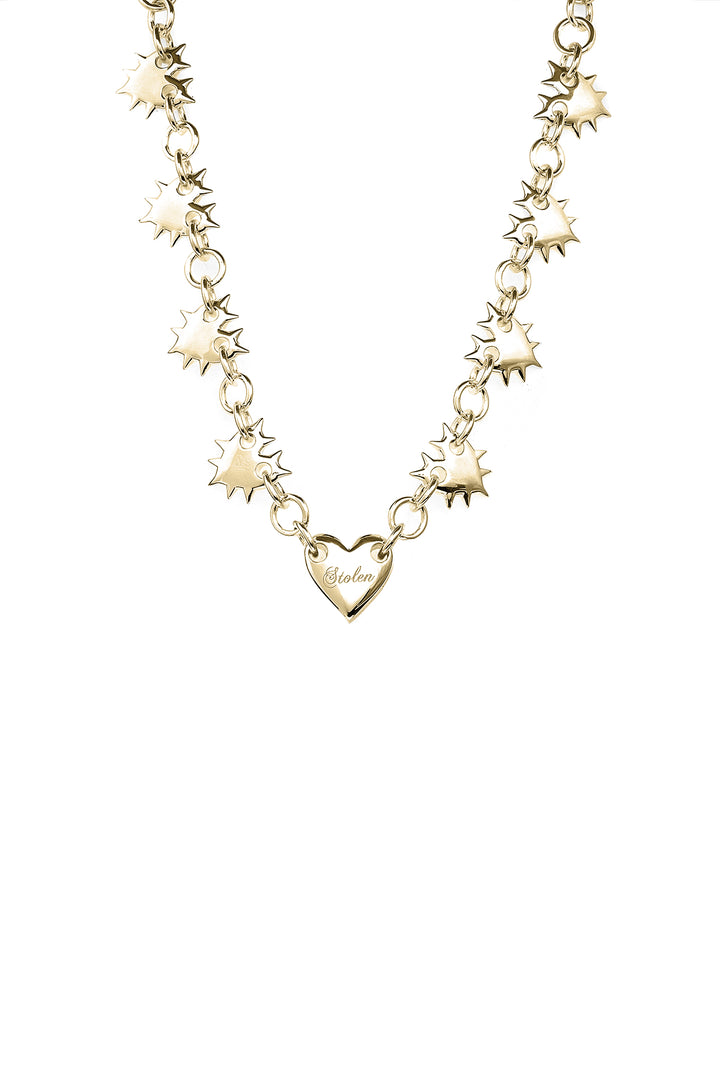LOVE LOCKET ETERNITY NECKLACE GOLD PLATED