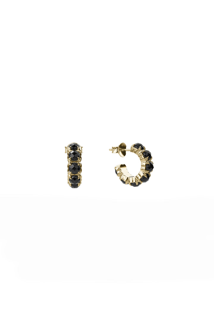 HALO CLUSTER EARRING  - GOLD PLATED