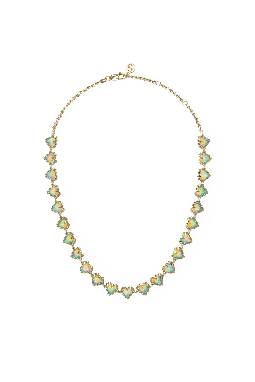 LOVE CLAW INFINITY NECKLACE BELLO OPAL - GOLD PLATED