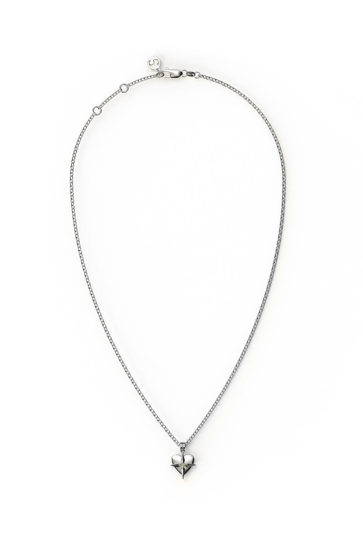 AUGUST HEART NECKLACE - PERIDOT