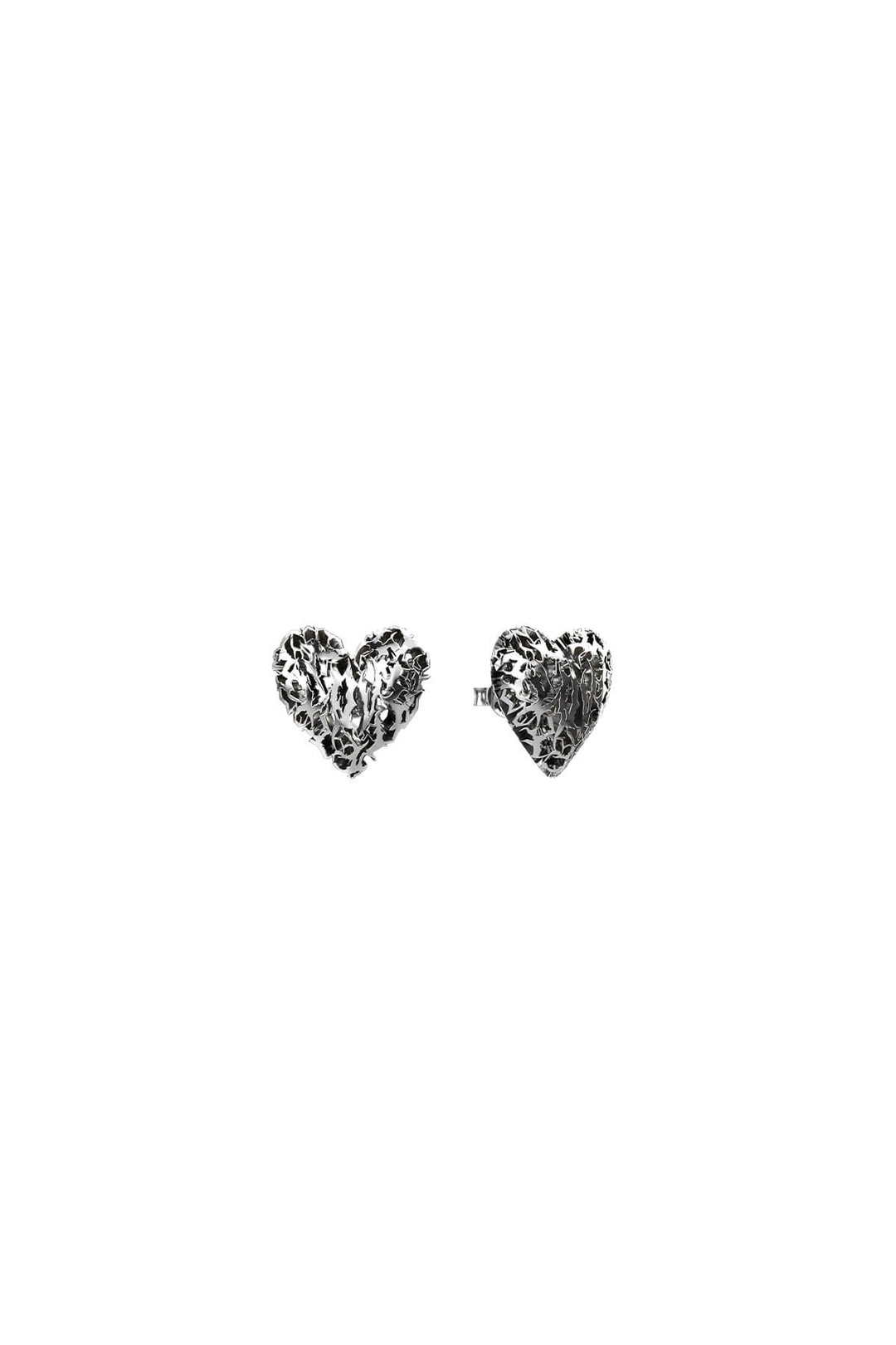DEATH METAL HEARTS EARRINGS