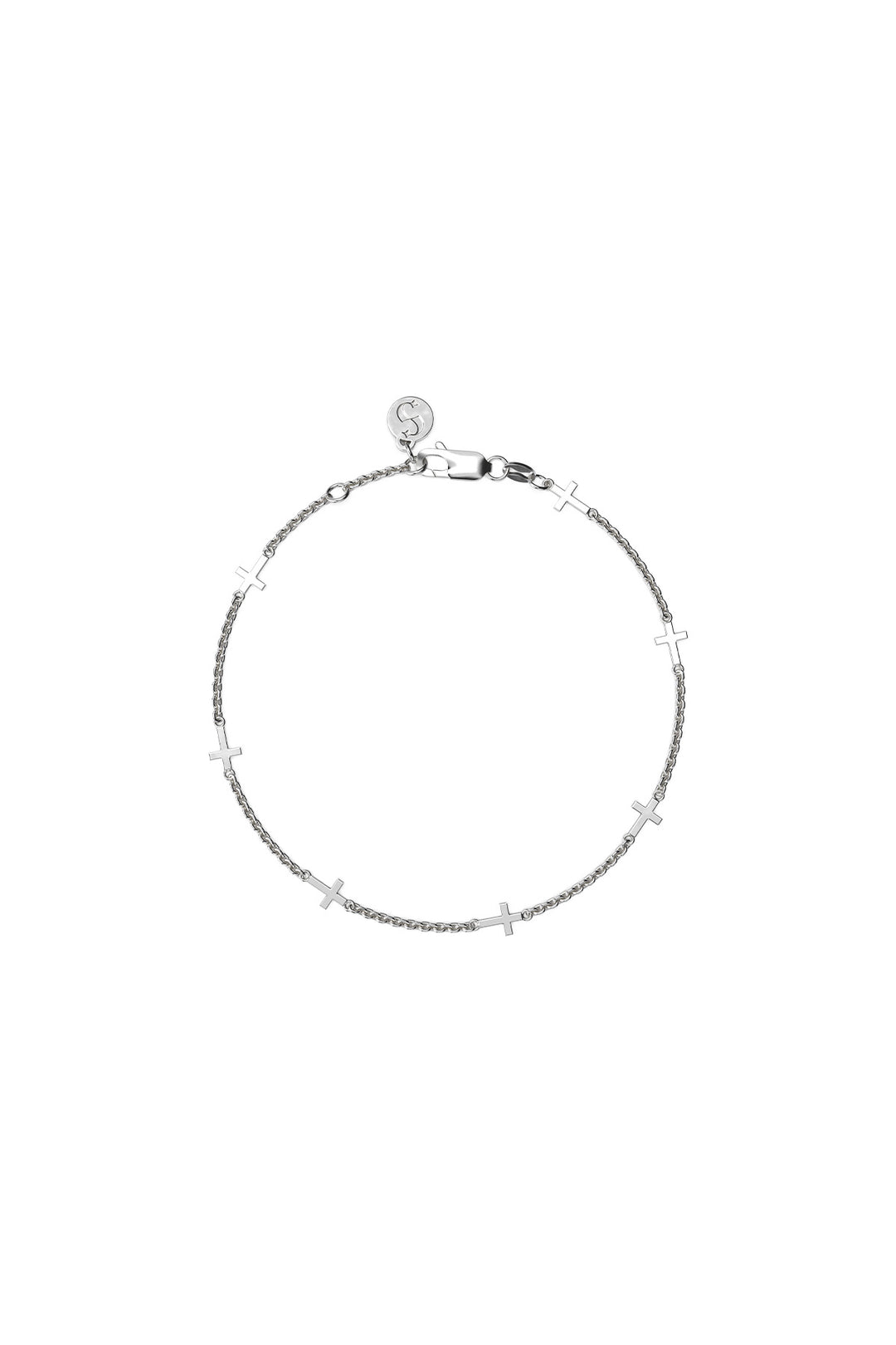 CHAIN OF CROSSES BRACELET
