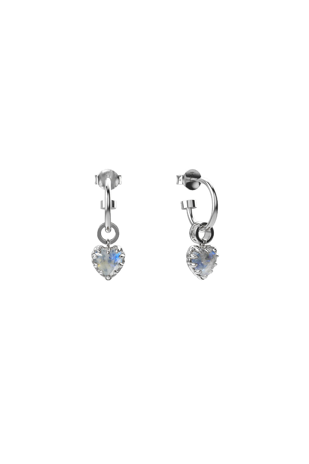 LOVE CLAW ANCHOR EARRING MOONSTONE