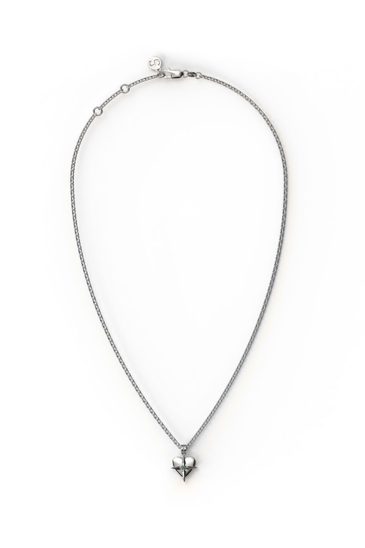 Birthstone Heart Necklace May - Emerald – Stolen Girlfriends Club