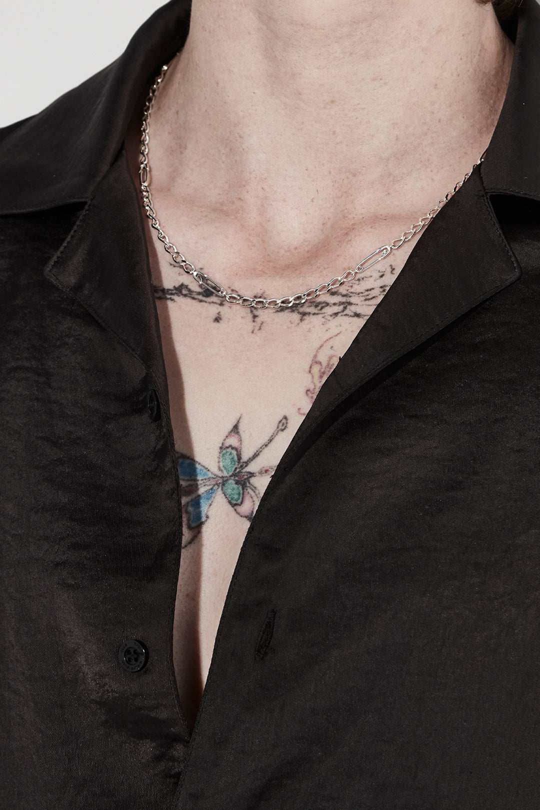 SAFETY PIN ETERNITY NECKLACE