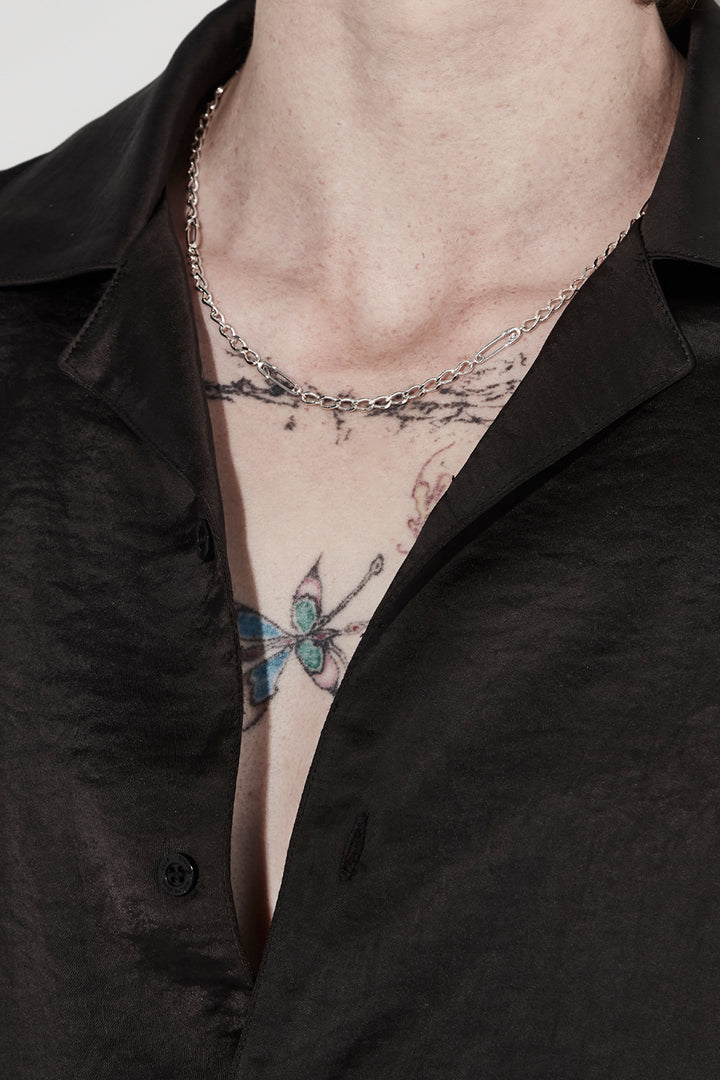 SAFETY PIN ETERNITY NECKLACE