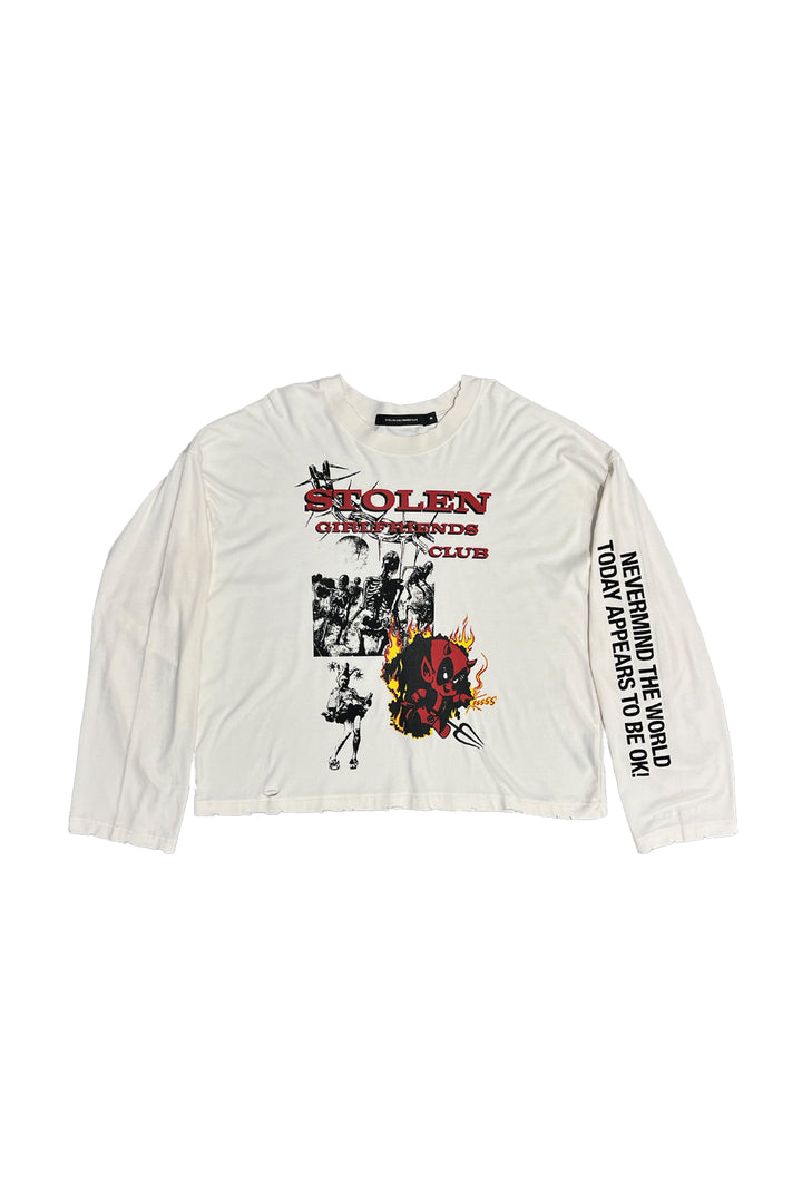 NEVERMIND THE WORLD LS T-SHIRT - RELAXED FIT