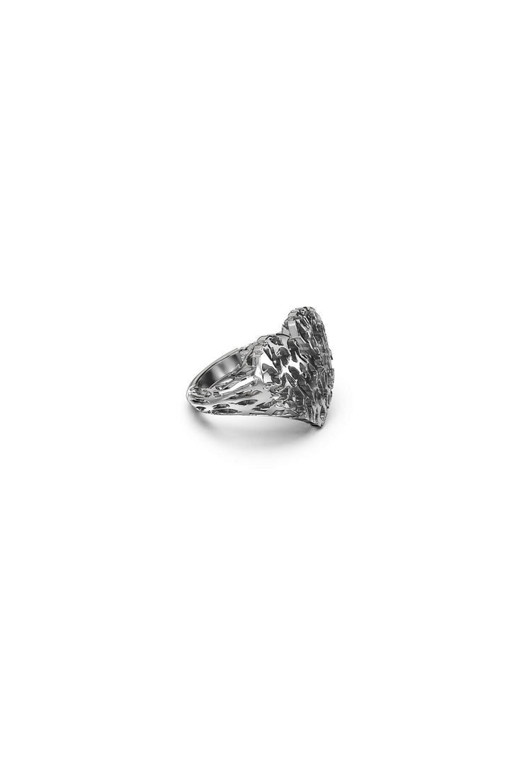 DEATH METAL HEARTS RING