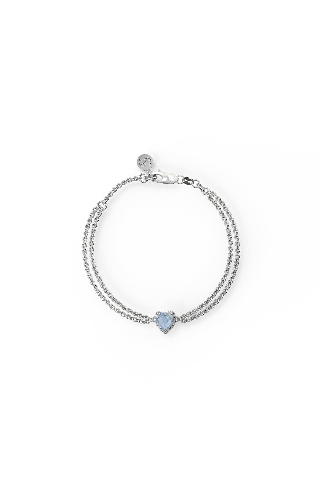 LOVE CLAW BRACELET BLUE LACE AGATE