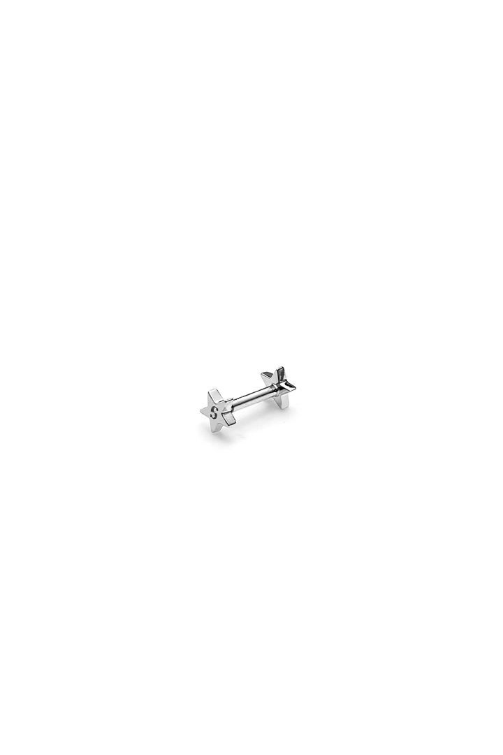 STOLEN STAR CARTILAGE SINGLE STUD - 9K WHITE GOLD
