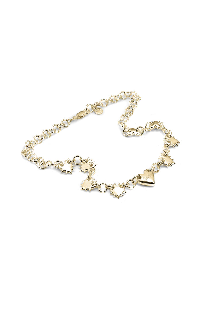 LOVE LOCKET ETERNITY NECKLACE GOLD PLATED