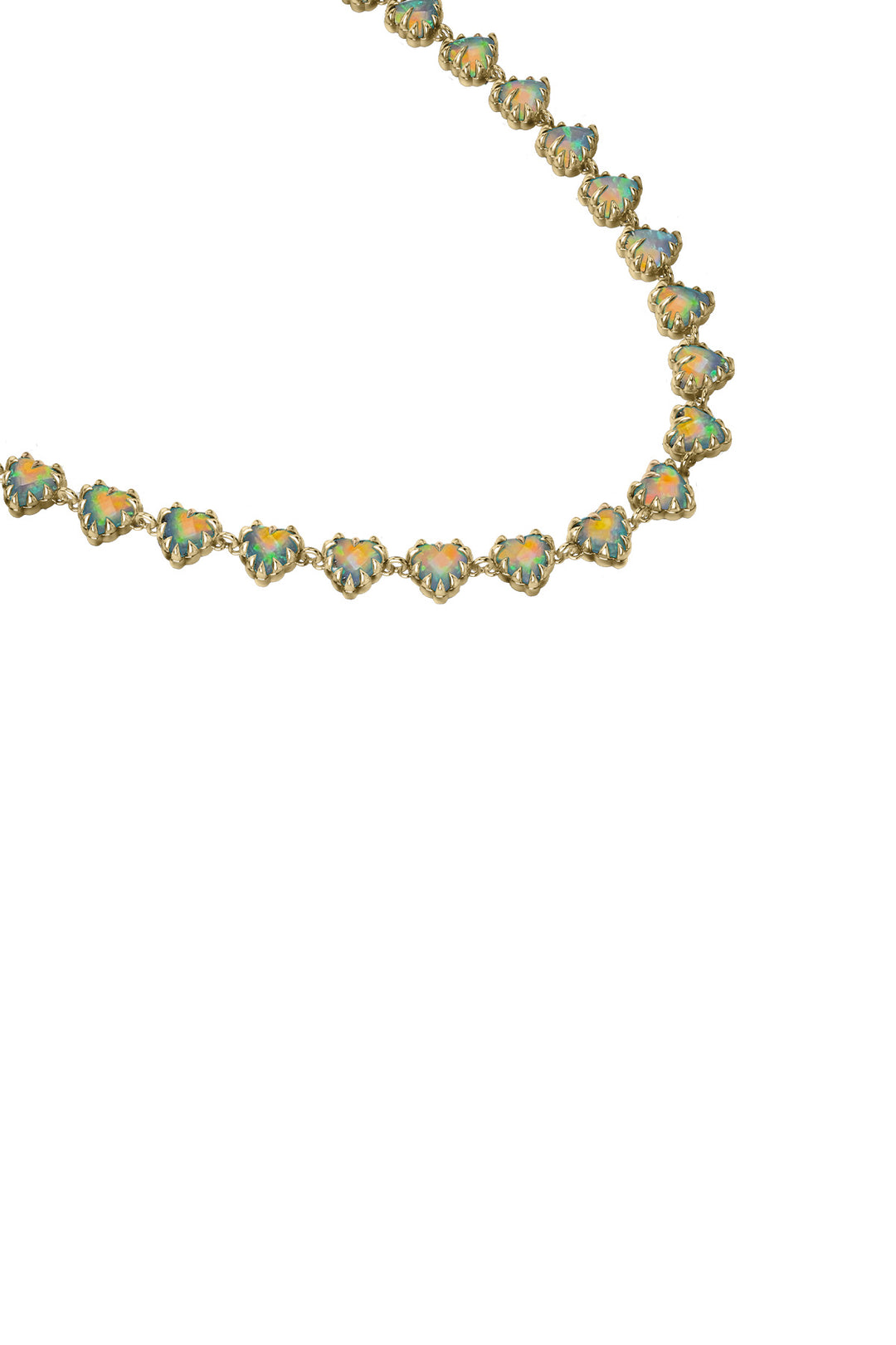 LOVE CLAW INFINITY NECKLACE BELLO OPAL - GOLD PLATED