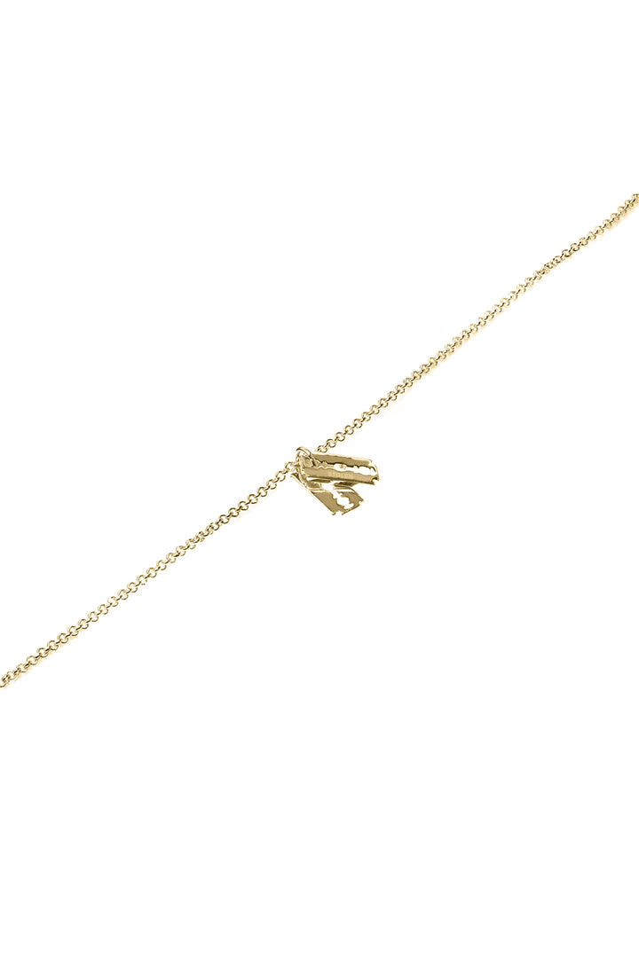 STOLEN RAZOR NECKLACE - GOLD PLATED