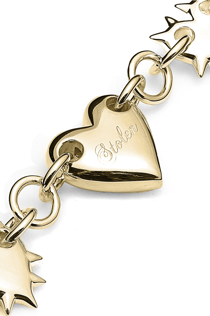 LOVE LOCKET ETERNITY NECKLACE GOLD PLATED