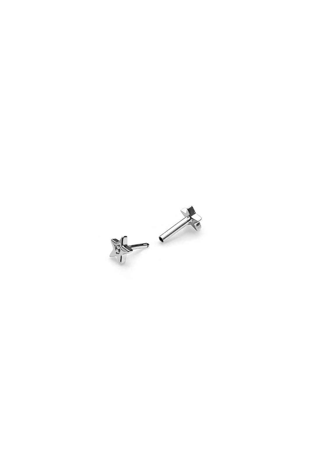 STOLEN STAR CARTILAGE SINGLE STUD - 9K WHITE GOLD