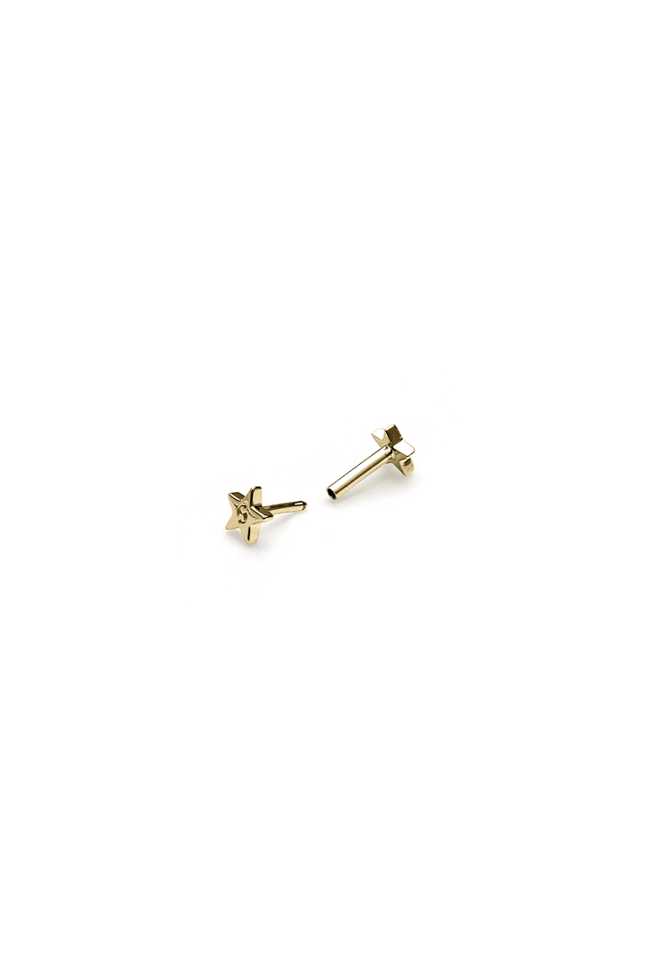 STOLEN STAR CARTILAGE SINGLE STUD - 9K YELLOW GOLD