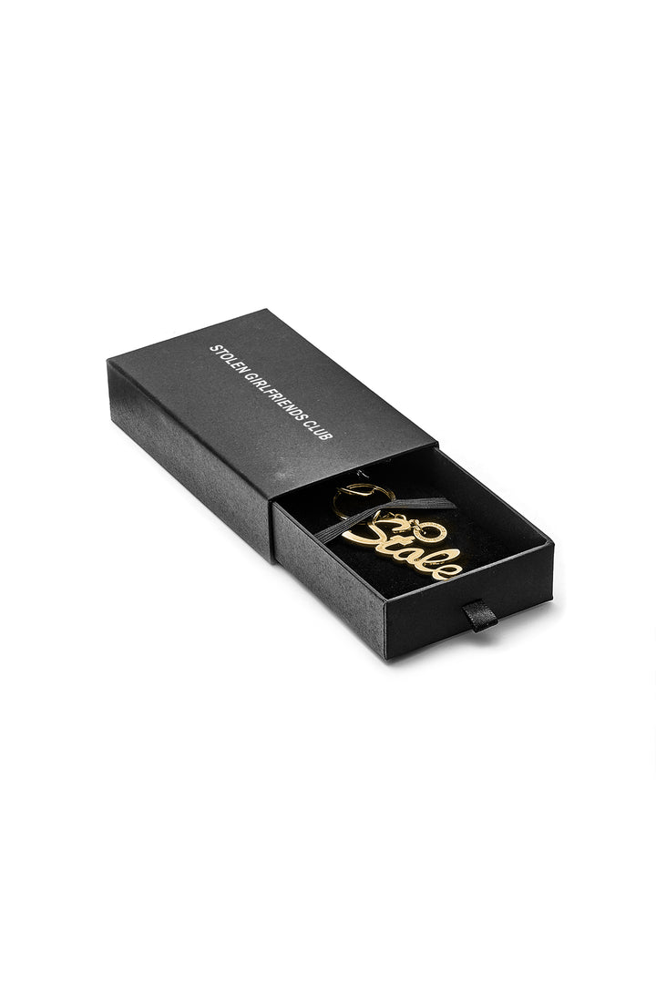 SCRIPT KEY CHARM / BAG CHARM - GOLD