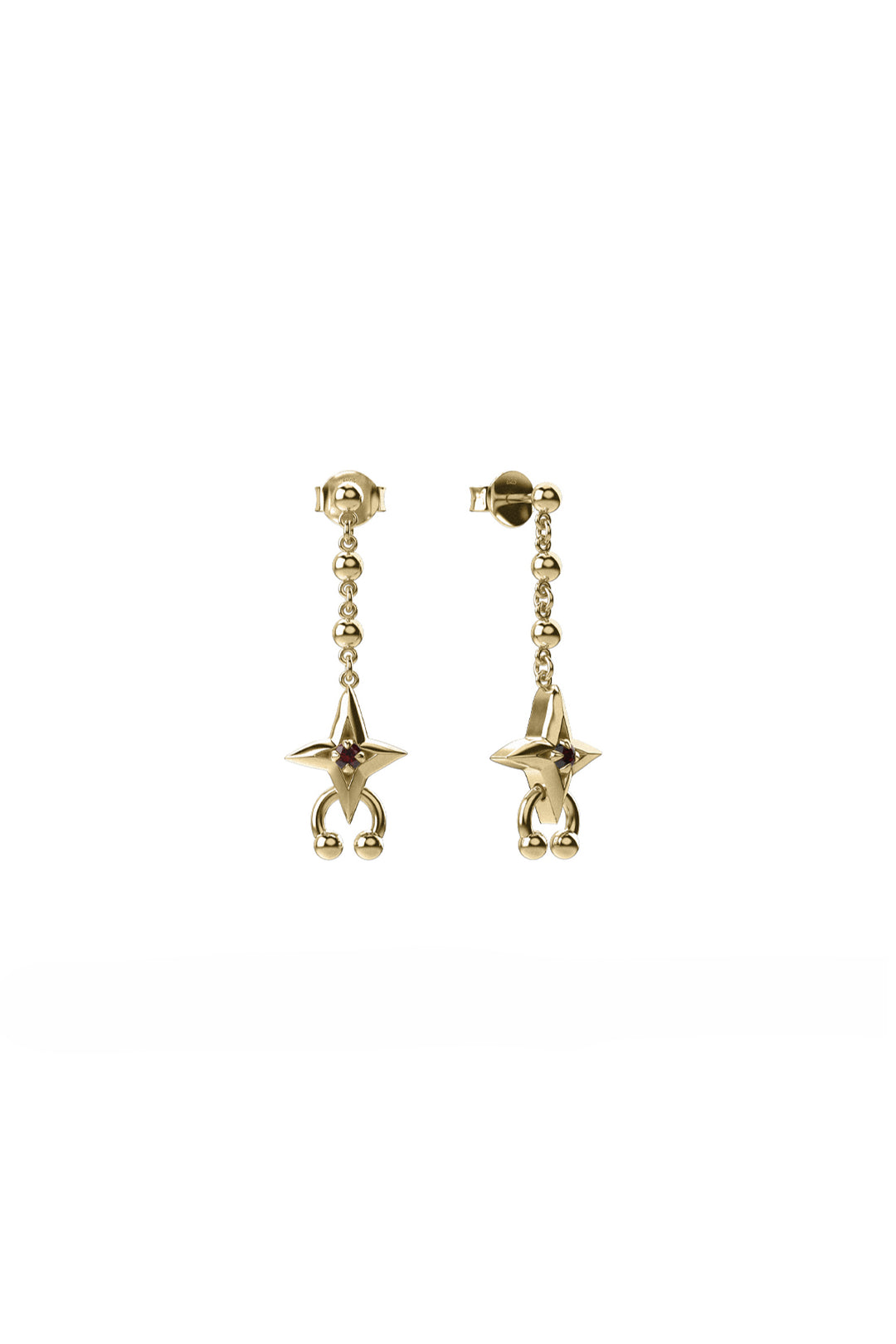 COSMIC PUNK DROP EARRINGS - GOLD PLATED