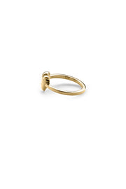 FULL HEART RING - GOLD PLATED