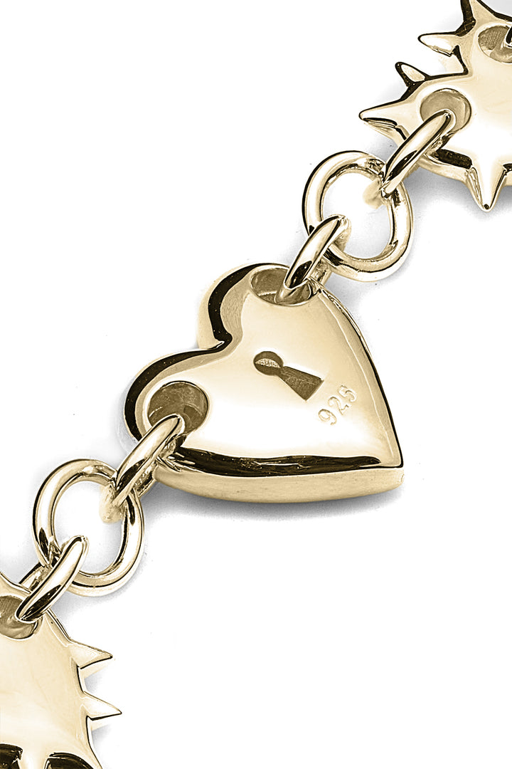LOVE LOCKET ETERNITY NECKLACE GOLD PLATED