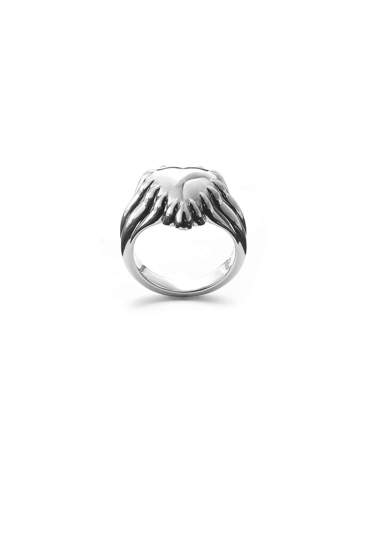 CHROME CLAW SIGNET RING