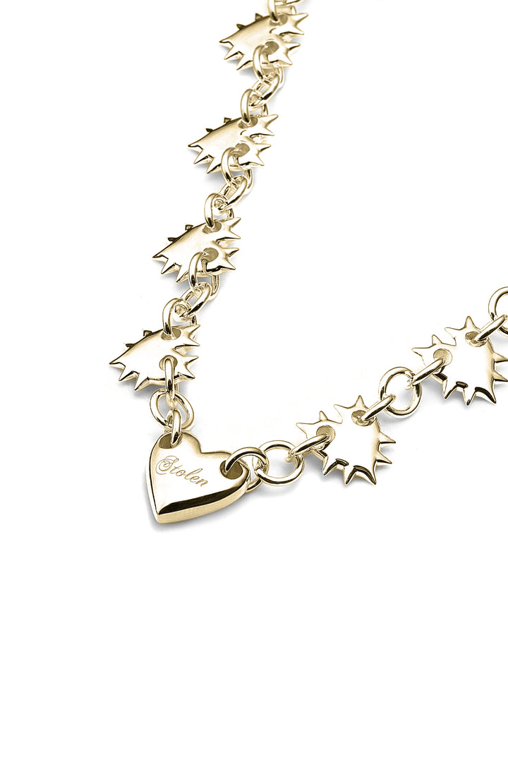 LOVE LOCKET ETERNITY NECKLACE GOLD PLATED