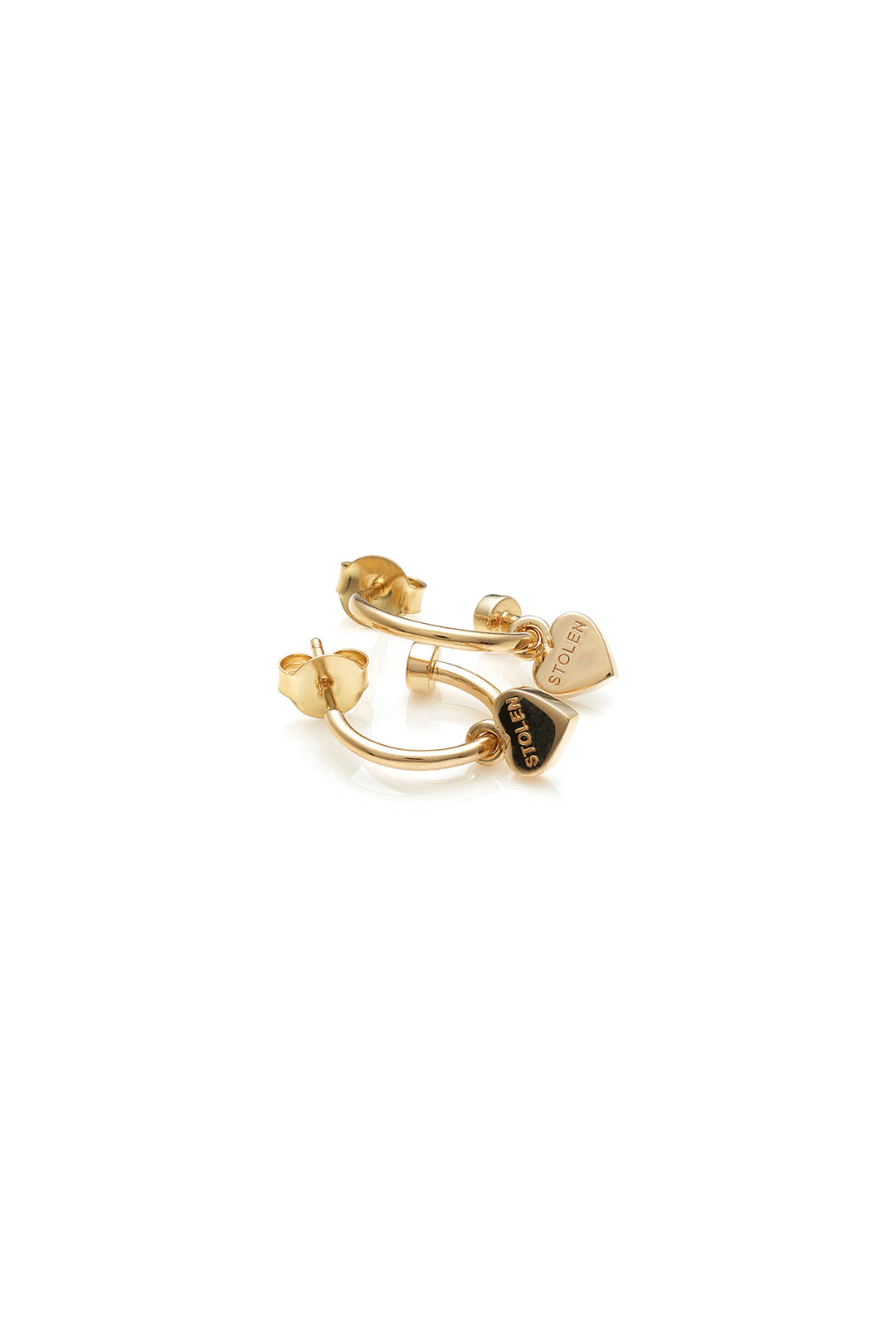 STOLEN HEART ANCHOR SLEEPERS - GOLD PLATED