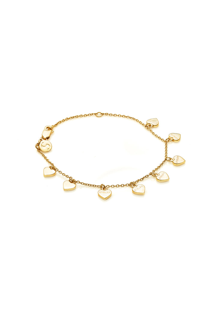 STOLEN HEART BRACELET - 9K GOLD