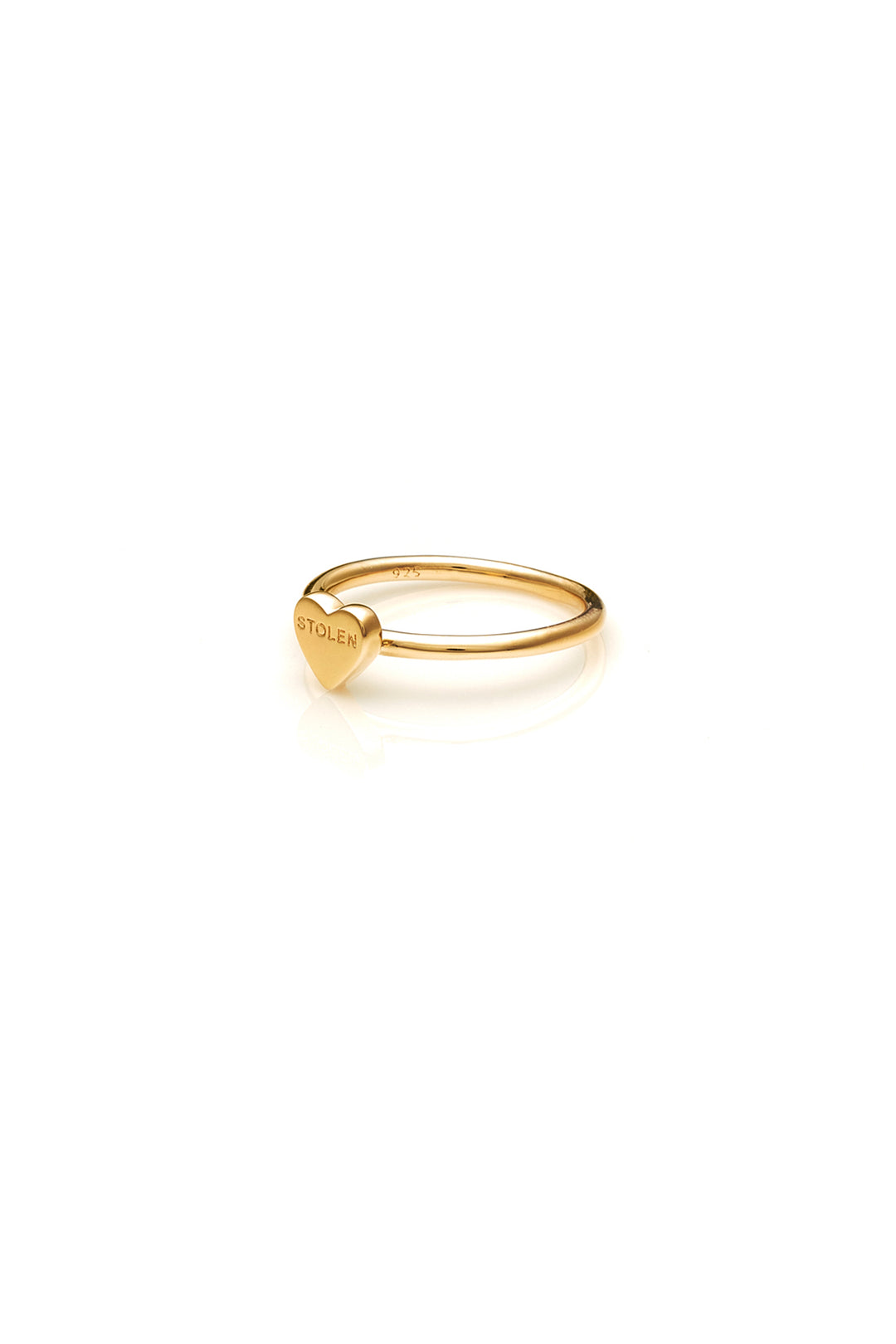 BABY STOLEN HEART RING - 9K GOLD