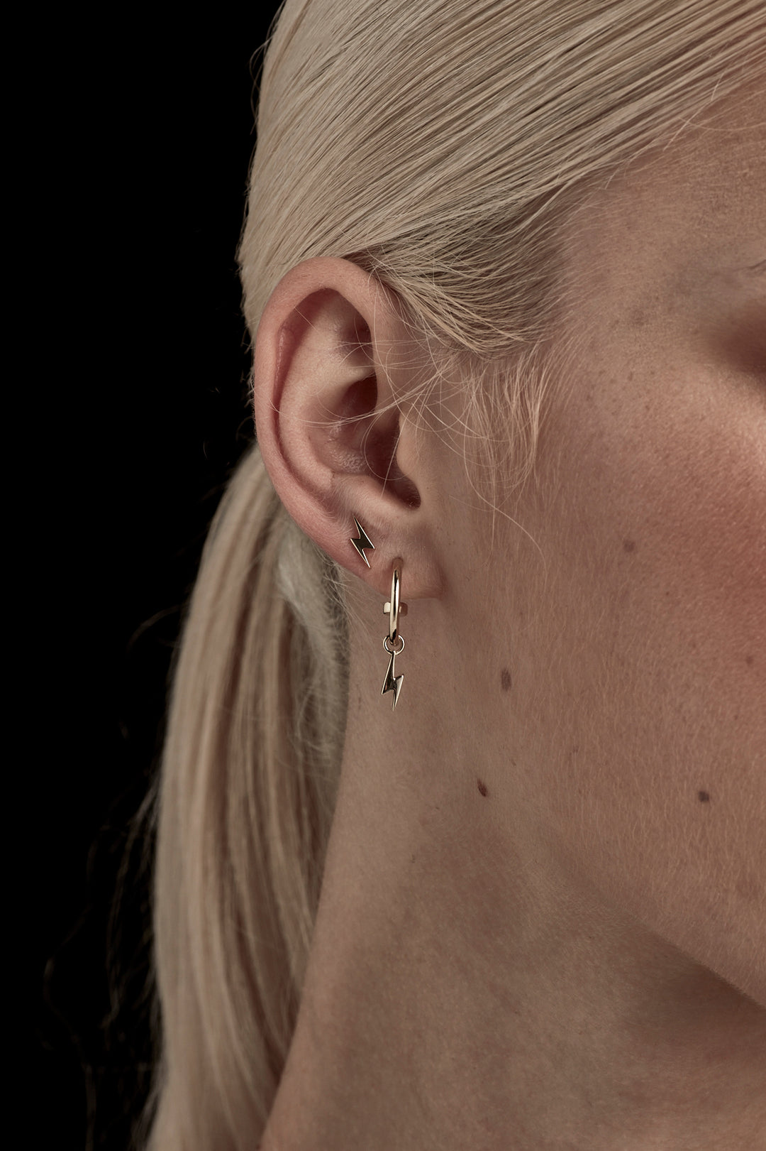 I'LL BE LIGHTNING EARRINGS - 9K GOLD