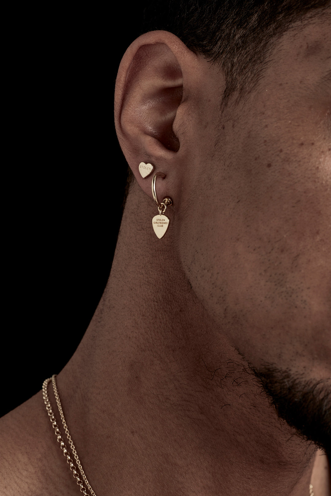 STOLEN HEART EARRINGS - 9K GOLD