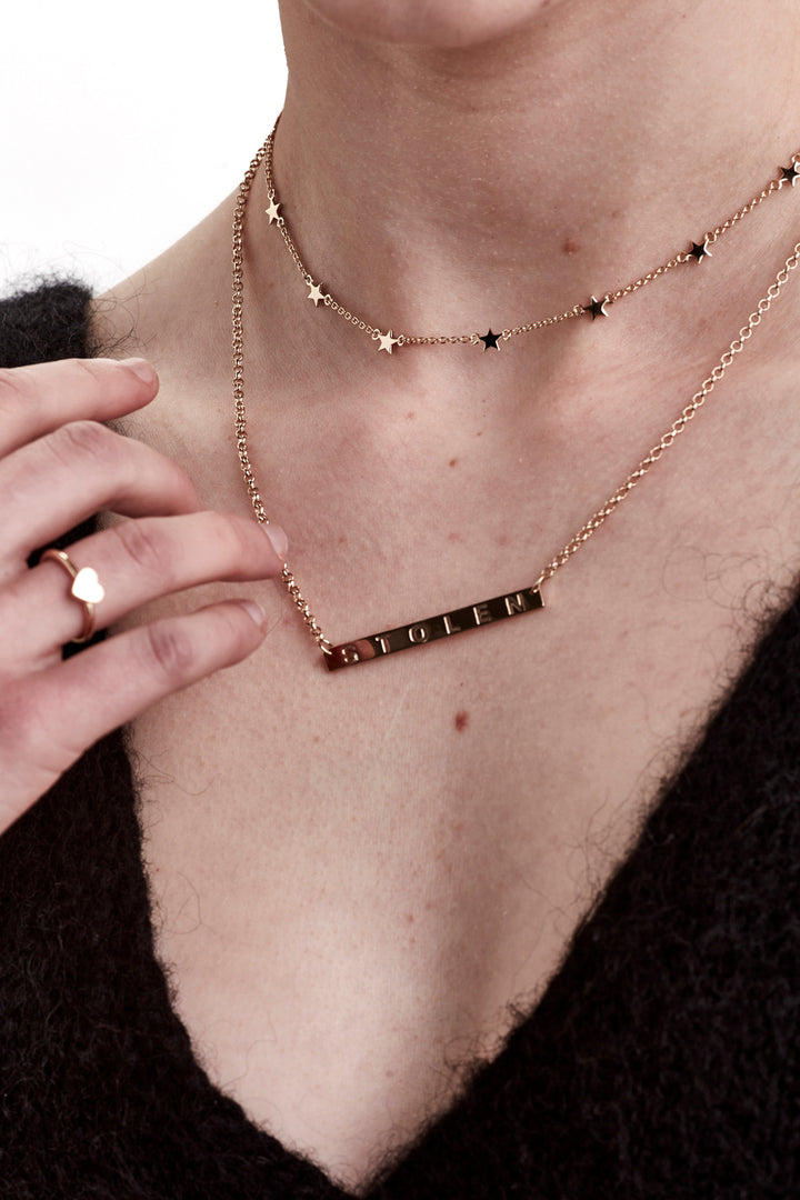 STOLEN STAR CHOKER - GOLD PLATED