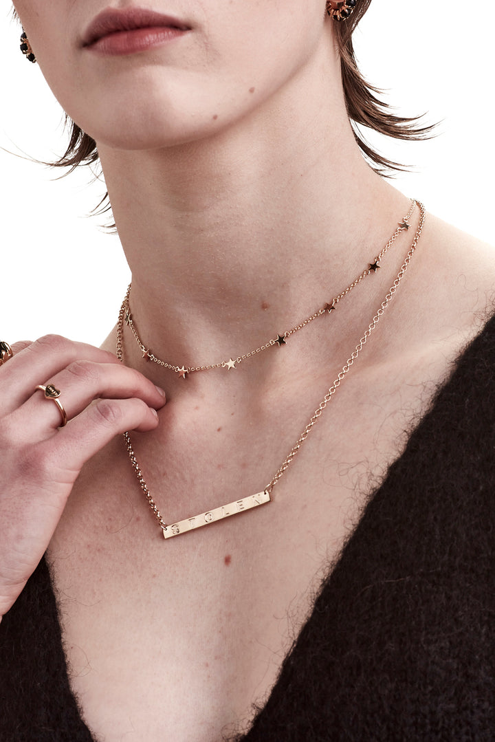 STOLEN STAR CHOKER - GOLD PLATED