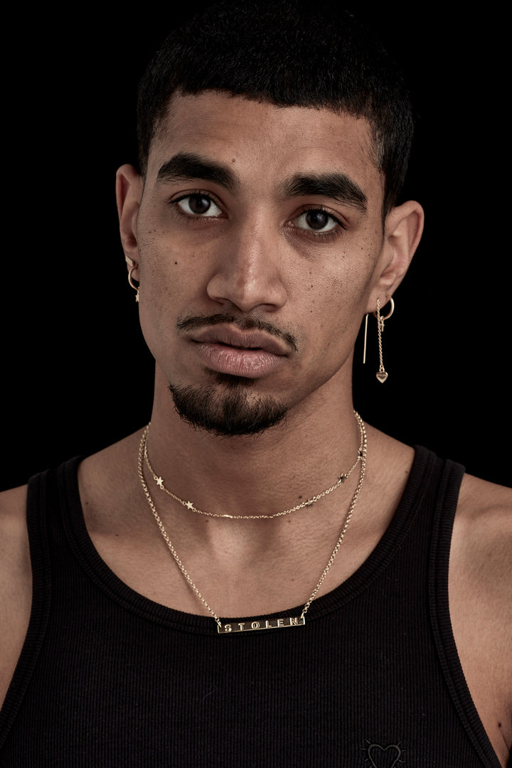 PLANK NECKLACE - 9K GOLD