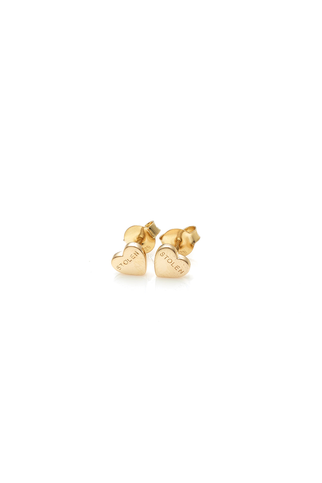 STOLEN HEART EARRINGS - 9K GOLD