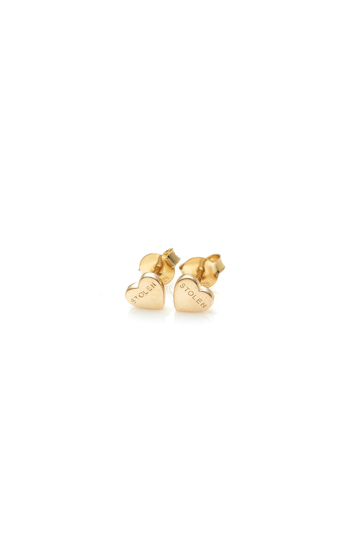 STOLEN HEART EARRINGS - 9K GOLD