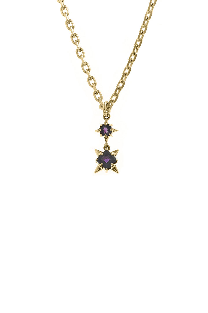 PUNK ROSE NECKLACE - GOLD PLATED