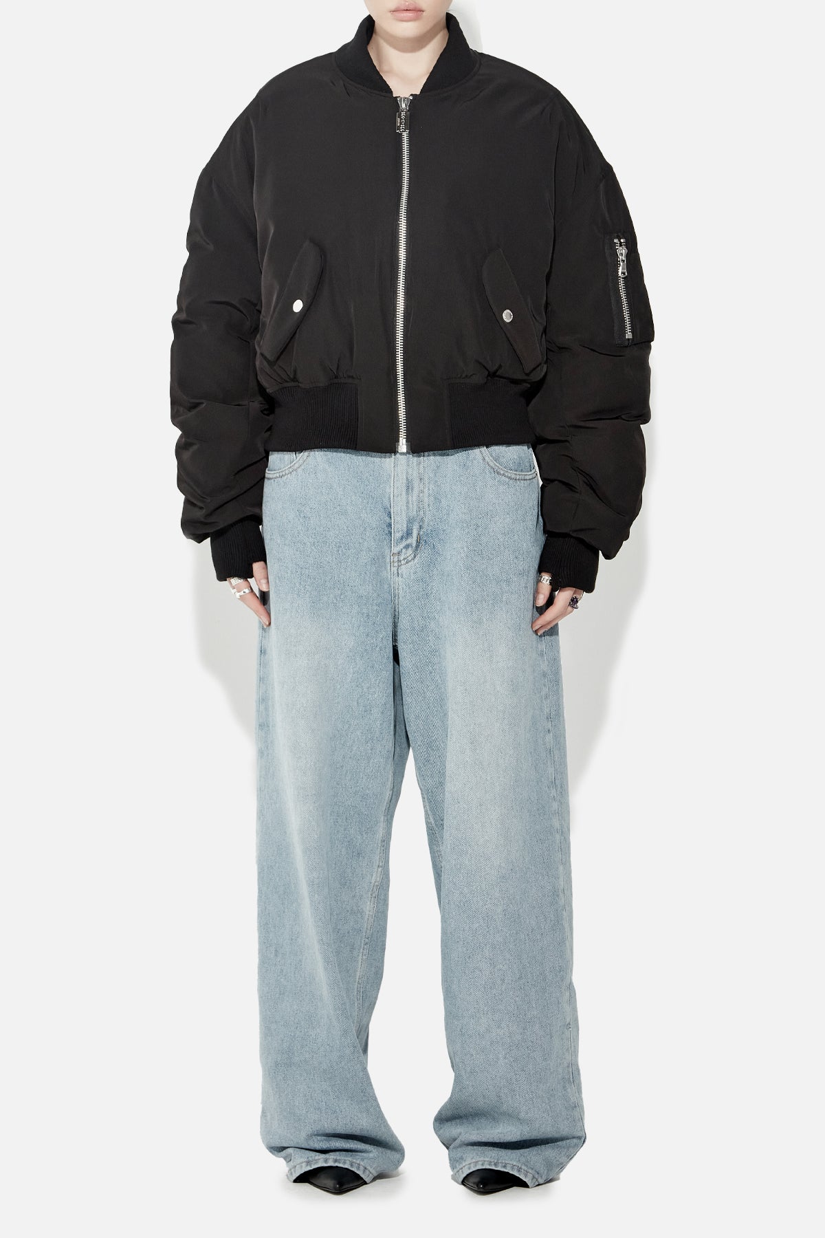 STOLEN GIRLFRIENDS CLUB ボンバージャッケット　XXL Stolen Girlfriends Club Black Down Filled Bomber Jacket