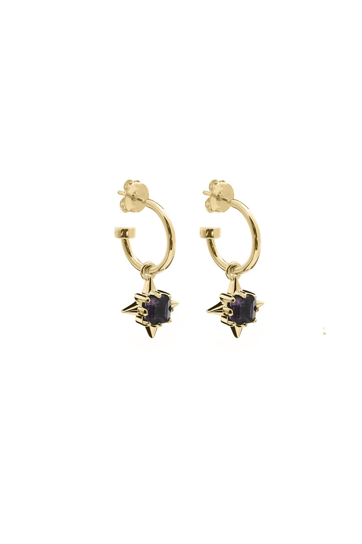 PUNK ROSE ANCHORS - GOLD PLATED