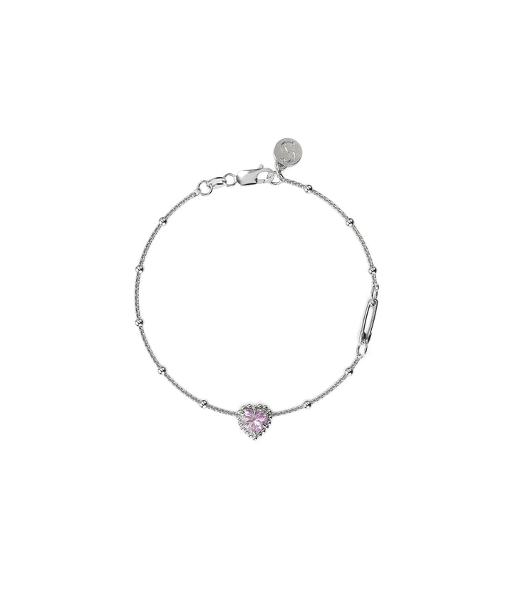 DAHLIA'S HEART BRACELET - AMETHYST