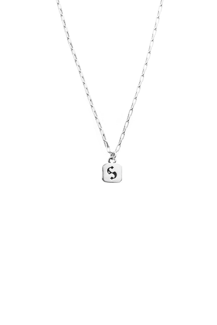 S - LOGO TAG NECKLACE