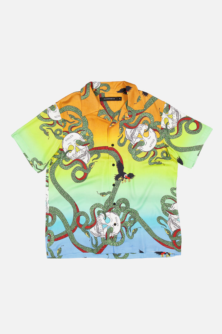 SNAKES & SKULLS CAMP COLLAR SHIRT