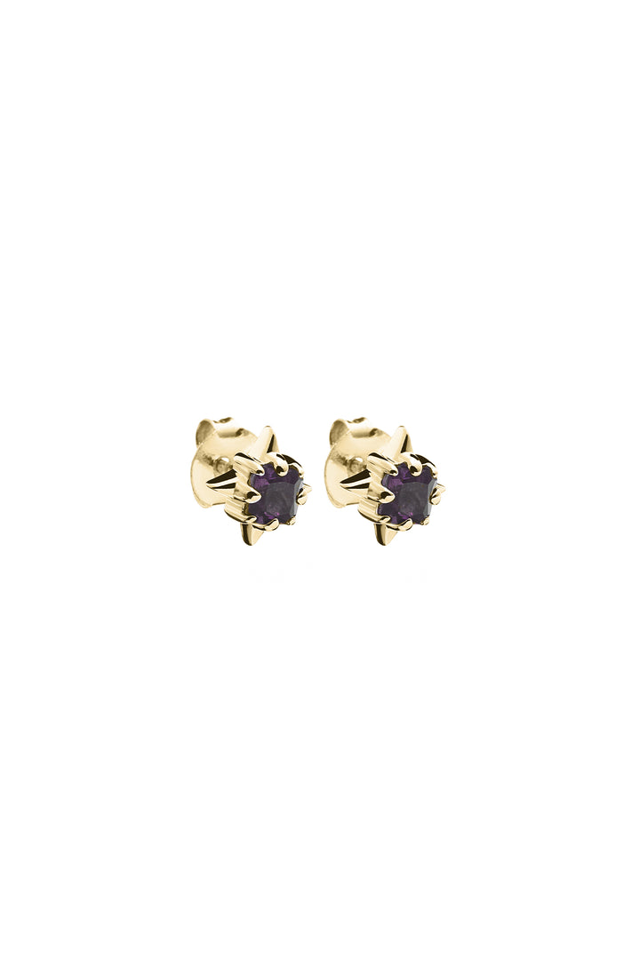 PUNK ROSE STUDS - GOLD PLATED