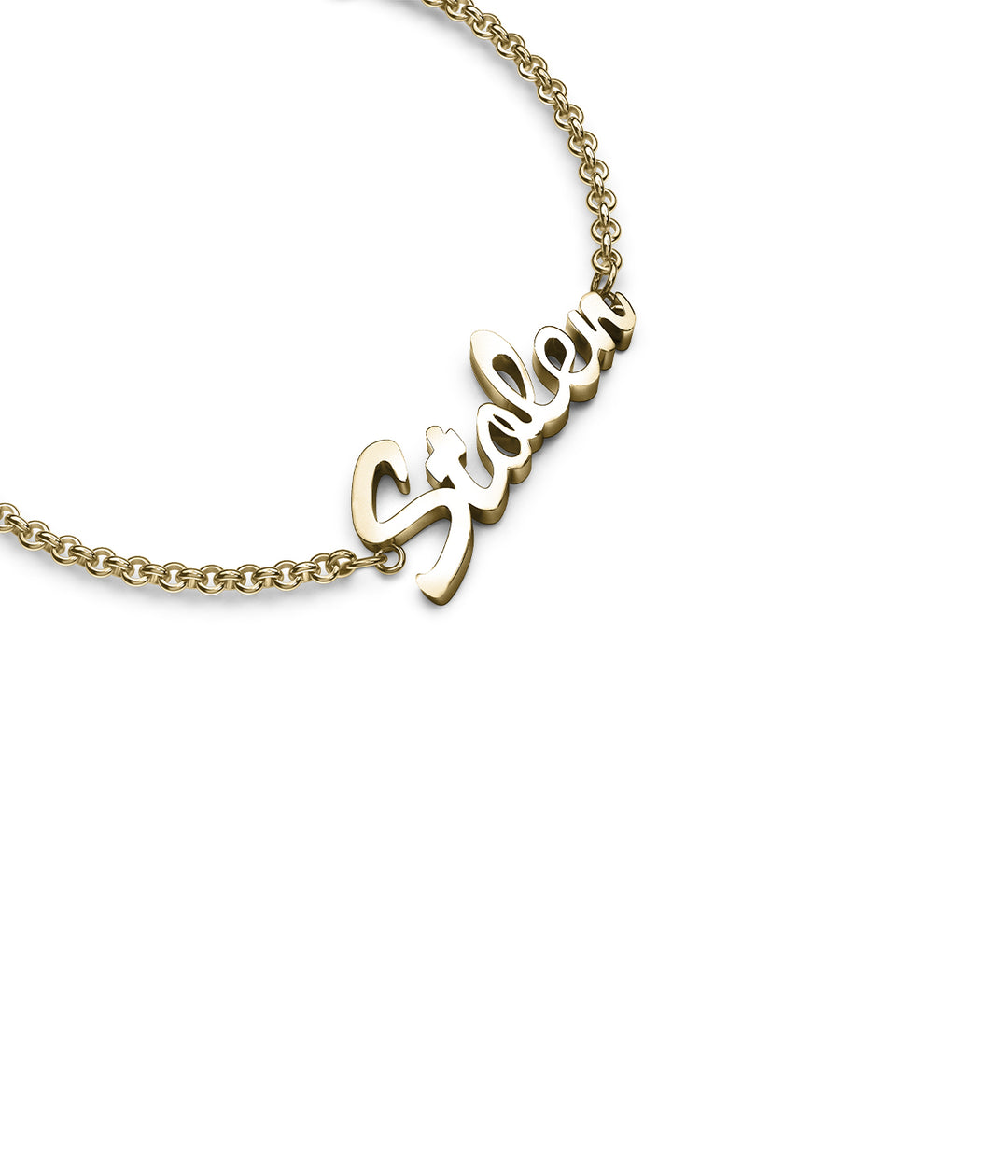STOLEN SCRIPT BRACELET - GOLD PLATED