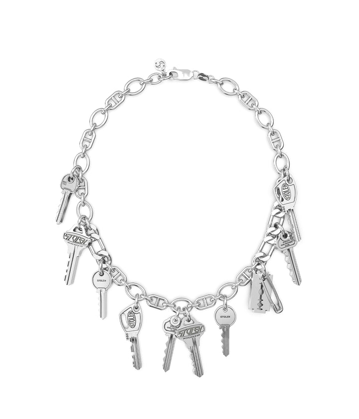 MULTI KEY CHARM NECKLACE