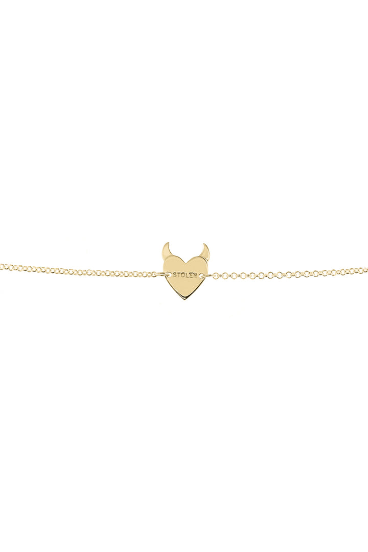 SINISTER HEART BRACELET - GOLD PLATED