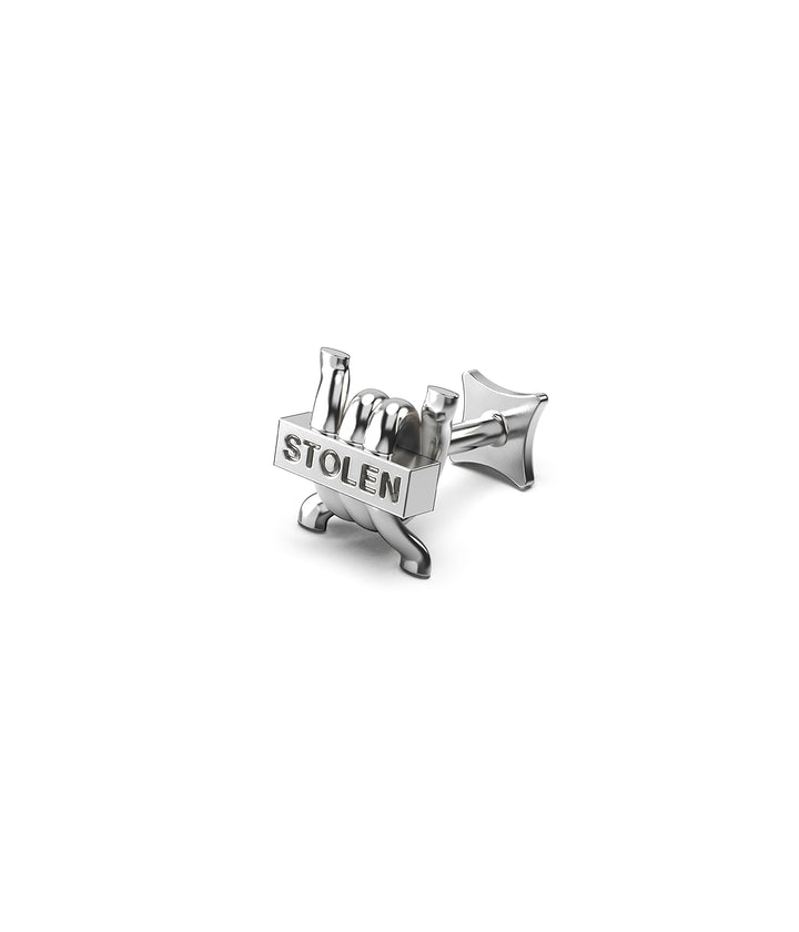 STOLEN BARB FLAT BACK SINGLE EARRING