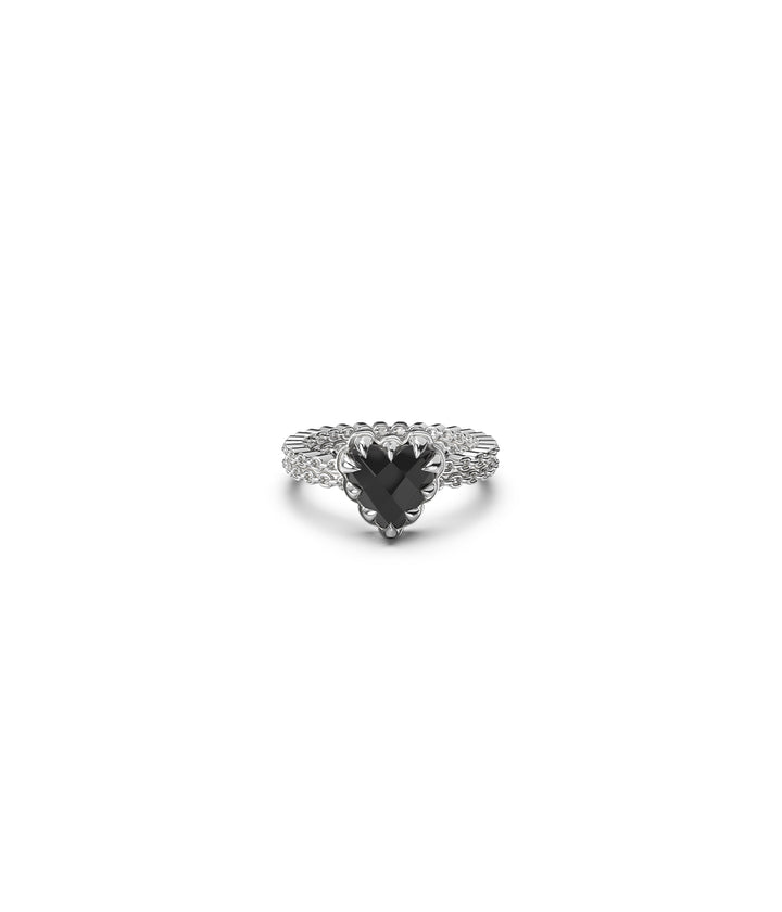MINI LOVE CLAW RING ONYX