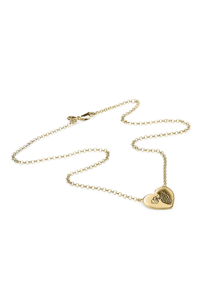 WARM WELCOME HEART NECKLACE GOLD PLATED