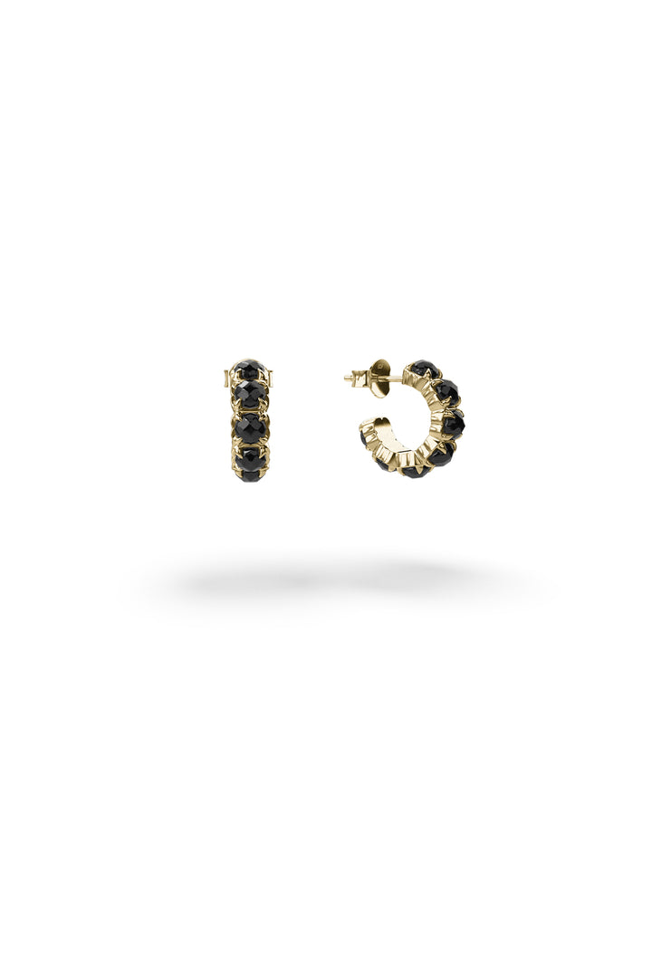 HALO CLUSTER EARRING  - GOLD PLATED